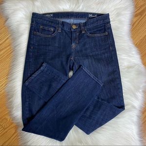 J. CREW Toothpick Ankle Dark Wash Skinny Jeans Size 26 Mid Rise EUC Classic